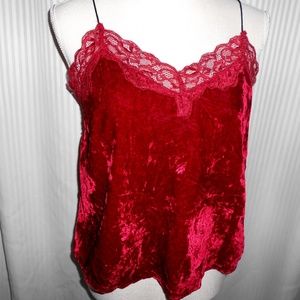 Not For Sale Anthropologie JUSt ONE ANSWER Velvet cami